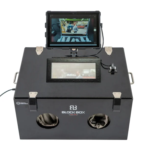 Mission Darkness™ BlockBox Lab XL With Mounted Webcam and Tablet